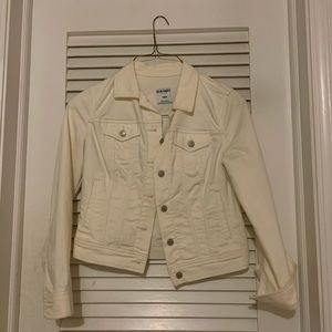 Old Navy white denim jacket